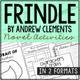 FRINDLE Novel Study Unit Activities | Book Report Project