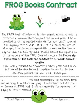 Frog Communication Folder By Jodi Southard Teachers Pay