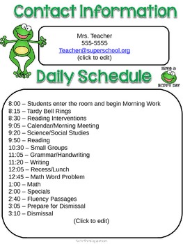 Frog Communication Folder By Jodi Southard Teachers Pay