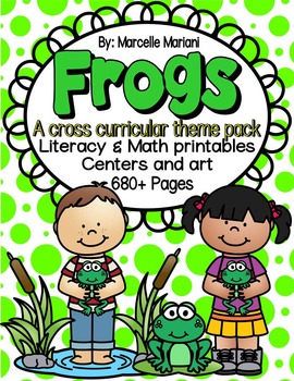 FROGS THEME-Literacy,Math,Science and Art FUN MEGA THEME PACK | TpT