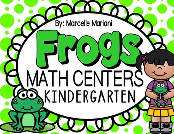 Preview of FROGS MATH CENTERS-FROG THEMED MATH CENTER ACTIVITIES