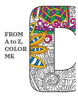 Preview of FROM A to Z COLOR ME