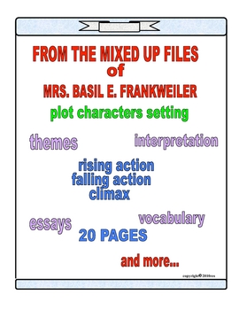 Preview of FROM THE MIXED UP FILES OF MRS. BASIL E. FRANKWEILER NOVEL STUDY