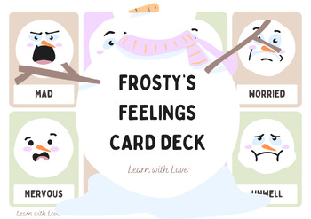 Preview of FROSTY FEELINGS: Card Deck (Social-Emotional Learning)