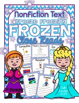 Preview of FROZEN Close Reading Pack