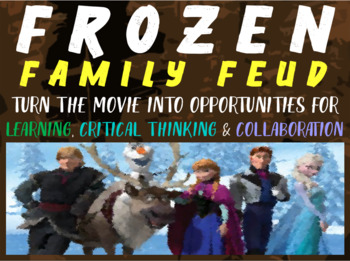 Preview of FROZEN MOVIE FAMILY FEUD GAME - FUN, ENGAGING, INTERACTIVE CLASS ACTIVITY
