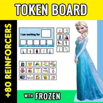 Preview of FROZEN Token Board + 90 reinforcers