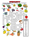FRUIT - CROSSWORD PUZZLE WITH PICTURES (food)