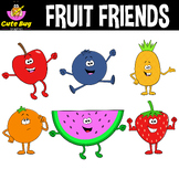 FRUIT FRIENDS | Colorful Fruit Character Clipart | Classro