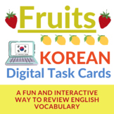 FRUIT Korean BOOM Cards FRUITS Korean Distance Learning fruit