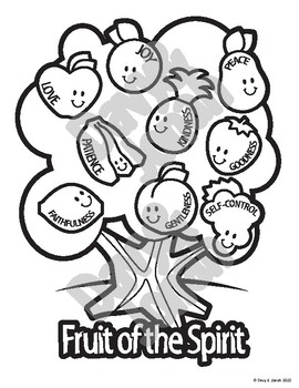 FRUIT OF THE SPIRIT ACTIVITY PACK by Davy and Jonah | TPT