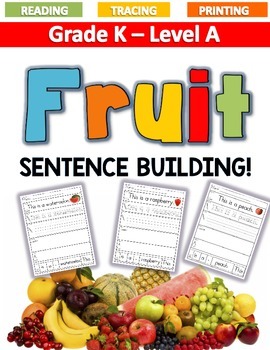 Preview of FRUIT Sentence Building LEVEL A
