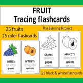 FRUIT TRACING FLASHCARDS FOR SPEECH THERAPY/ K+/SPEC. EDUCATION