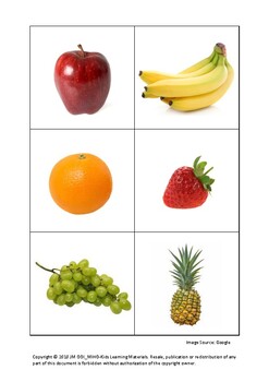Free Printable : Fruit Flashcards by The Speech Learning Ladder | TpT