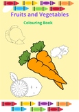 FRUITS AND VEGETABLES COLOURING BOOK