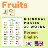 FRUITS Korean | Fruits Korean English vocabulary | Korean FRUITS