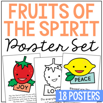 Preview of FRUITS OF THE SPIRIT Bible Study Coloring Pages | Sunday School Lesson Activity