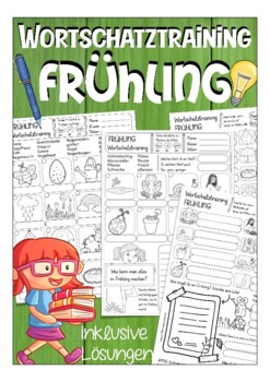 Preview of FRÜHLING (spring) - Arbeitsblätter für Deutsch / DAZ  (German worksheets)