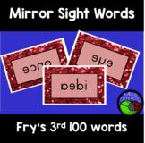 FRY'S sight words MIRROR mirrored WORDS 3rd 100 words
