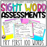 FRY SIGHT WORD Assessments | First 100