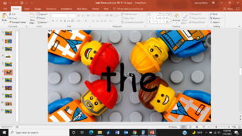 Preview of FRY Sight Words #1-10 PowerPoint Slideshow, LEGO THEME RH MCW