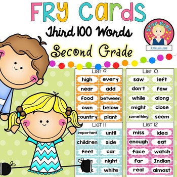 Preview of Fry Sight Words for Second Grade
