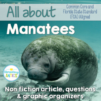 Preview of Manatees Reading Test Prep and Language Practice