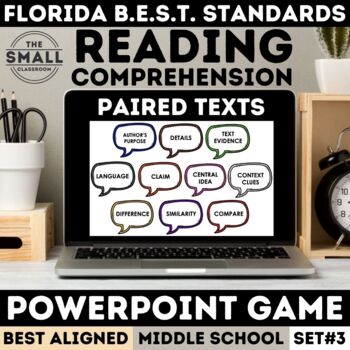 Preview of Paired Passages PowerPoint Game | Informational Text | B.E.S.T. Standards