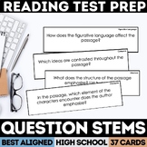 English Question Stems - Reading ComprehensionTest Prep for EOC