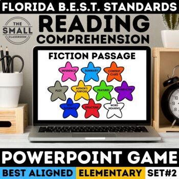 Preview of Fiction PowerPoint Game | Reading Comprehension | Florida B.E.S.T. Standards