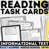 Informational Text Task Cards NonFiction Passages with Que