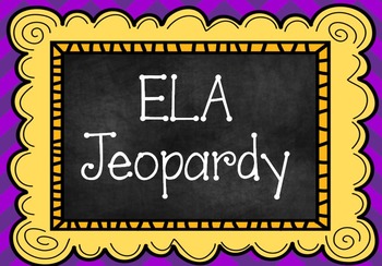 Preview of FSA Jeopardy for ELA skills