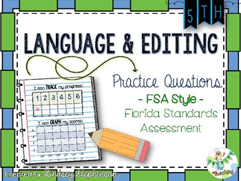 Preview of FSA Language and Editing Tasks {Florida Standards Assessment} - Set 1