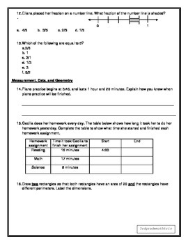 Download Fsa 3Rd Grade Reading Comprehension Worksheets transparant