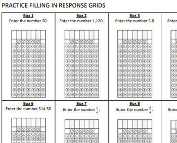 gridded response template