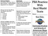 FSA/PARCC Real World Text Practice - Universal Studios and