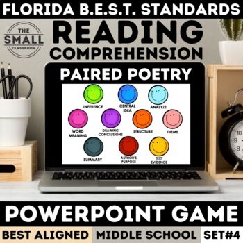 Preview of Poetry PowerPoint Game | Paired Texts | B.E.S.T. Standards