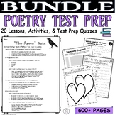 Poetry Unit ULTIMATE BUNDLE 20 Lessons Reading Comprehensi