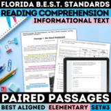 FSA Paired Passages Informational Text | Florida BEST Standards | Print & Google