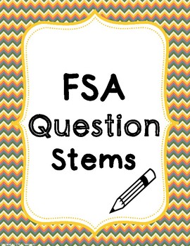 Preview of FSA Question Stems