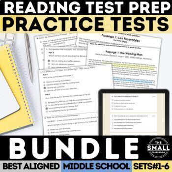 Preview of Compare & Contrast Non Fiction Passages Test Prep Florida BEST Standards ELA