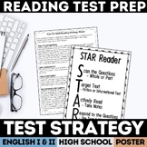 Reading Strategy Poster for Test Prep - EOC Test Taking Strategy