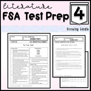 4th grade fsa reading practice worksheets