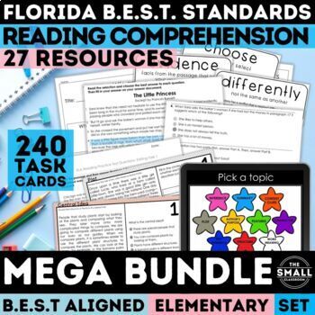 Preview of Reading & Editing Practice FAST Test Prep Florida BEST Standards ELA 3rd 4th 5th