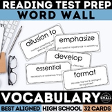 Reading Test Prep Vocabulary Word Wall