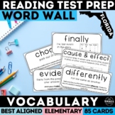 Reading Word Wall card with Test Prep Vocabulary & Question Stems