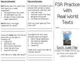 FSA Real World Text Practice - Epcot Guide Map EDITABLE