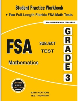 Preview of FSA Subject Test Mathematics Grade 3: Student Practice Workbook + Two Tests