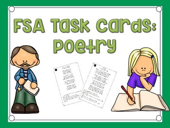 Preview of FSA Test Prep Task Cards: Poetry and Point of View