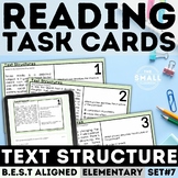 Text Structures Quiz Task Cards and Practice Problem Solut